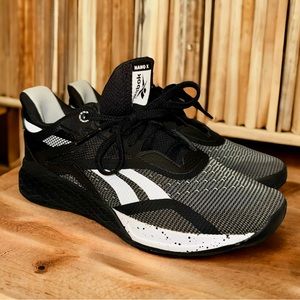 Women’s Reebok Nano X Shoes - Black & White - Size 8